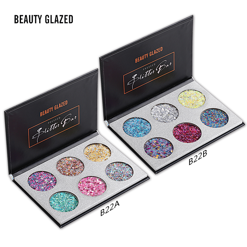 Yang Beyond cùng một giai đoạn trang điểm sequin bóng mắt long lanh gel kem hiệu suất hiệu suất mắt in lưới đỏ 6 màu sequin bảng màu mắt tutu