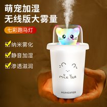 Pint Wise New Cute Milk Tea Cup Humidifier Creative Home Mute Plus Wet Desktop Office Air Spray