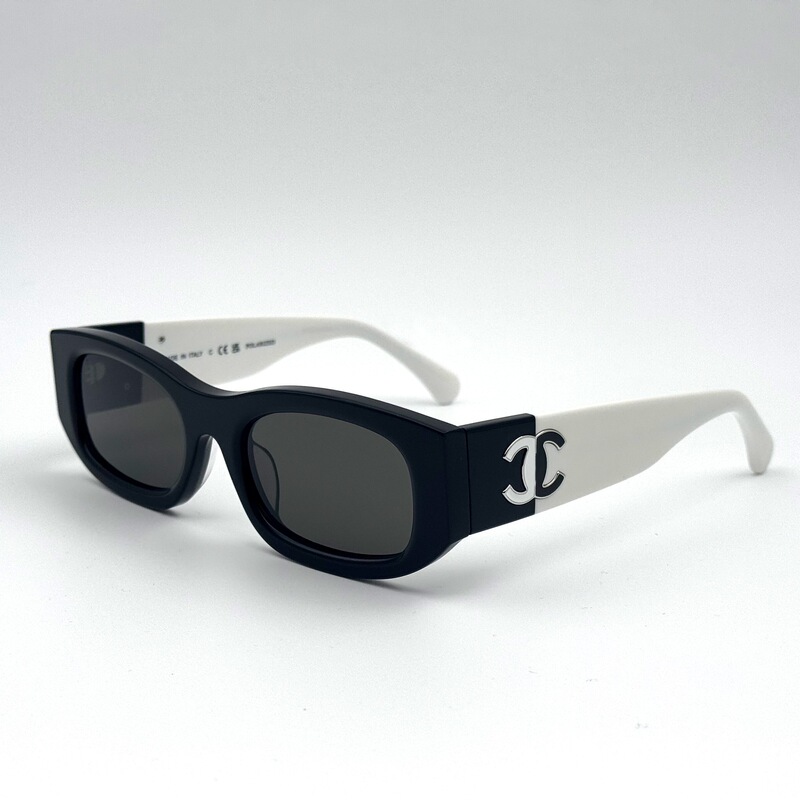 Hong Kong Chanel-Style 5525 Panda Black and White Color-Blocked Temple Cat-Eye Sunglasses, Same Style as Internet Celebrities, Sun Protection Sunglasses for Women Hong Kong Chanel-Style 5525 Panda Black and White Color-Blocked Temple Cat-Eye Sunglasses, Same Style as Internet Celebrities, Sun Protection Sunglasses for Women