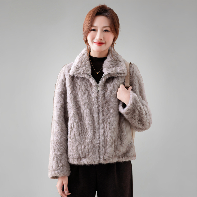 Mom's Winter Short Fur Coat, Women's 2026 New Winter Style Warm Suede Jacket