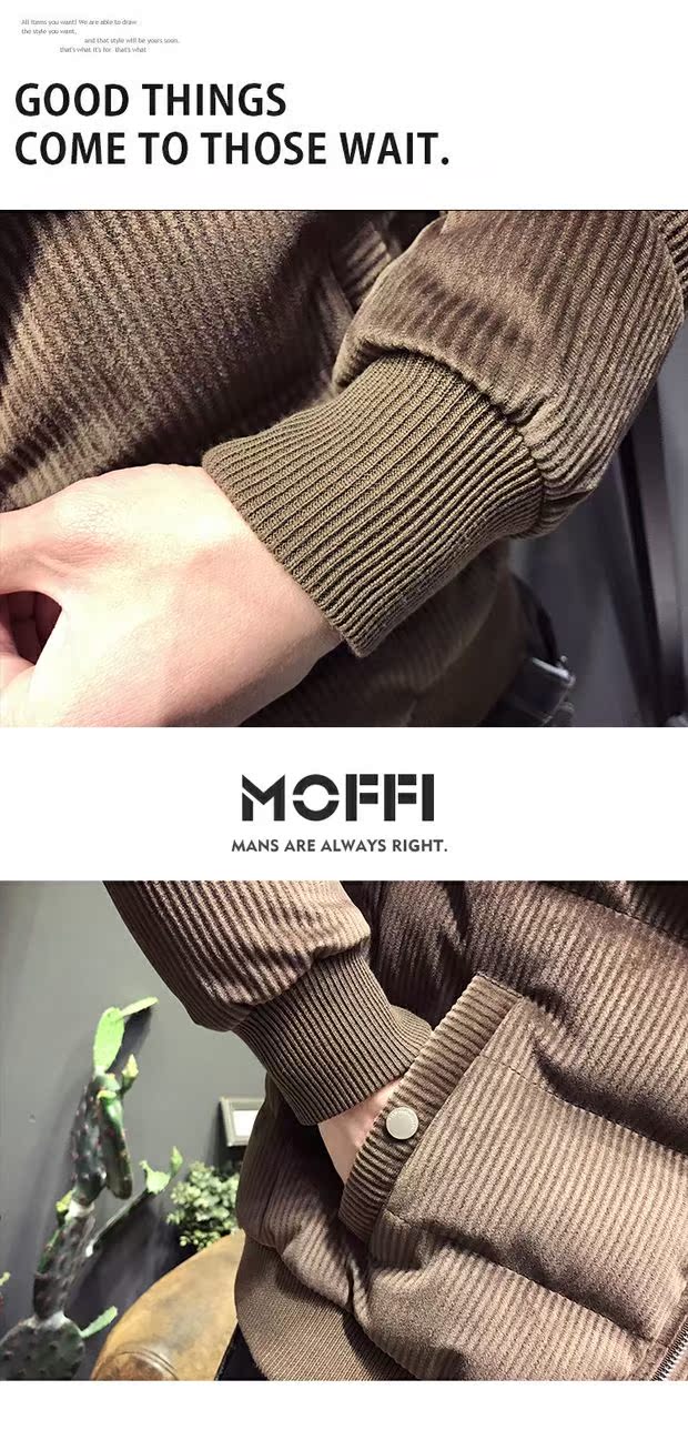Tinh tế phong cách Hàn Quốc áo khoác mỏng cotton dày mùa đông thanh niên ngắn nhung vải thêu ấm áp áo khoác bóng chày