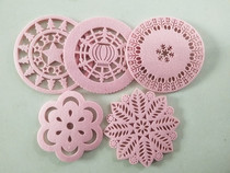 Creative non woven felt thickened cha bei dian absorbent cloth coasters antiskid insulation mat 15cm