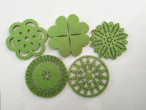 Creative non woven felt thickened cha bei dian absorbent cloth coasters antiskid insulation mat 15cm