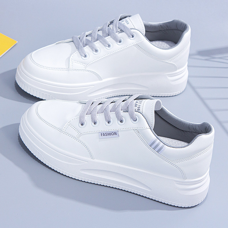 Genuine Leather White Sneakers for Women, 2025 New Autumn Popular Lightweight Sports Sneakers, Versatile Casual Travel Shoes for Women