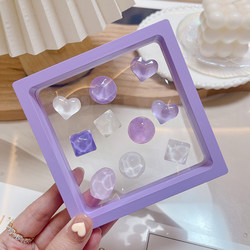 Purple ins Women's Car Screen Electric Vehicle 3D Cartoon Car Interior Decoration Display Screen Seamless Sticker