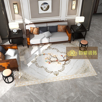 New Chinese light-coloured parquet floor tiles 800x800 Jazz white set to make living room Entry into the family Xuanguan pattern styling tile