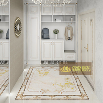 Eurostyle Villa Living Room Parquet Tile tile Xuan Entrance Door Restaurant Yellow Puzzle Styling tile 800x800
