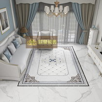 Living room parquet floor tiles Modern light extravaganza Outdoor Kwan Guan Styling Brick Blue Grey Marble Tile 800x800