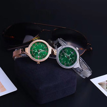 Buddhist watch monk watch corrugated mantra men and women Swiss quartz mechanical watch crystal green mother heart mantra waterproof