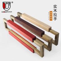 Stainless steel glass door handle gold pair fitted with frame sliding office solid wood door handle black side mount minimalist