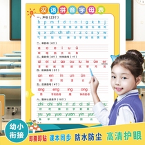 The syllable of the whole reading syllable wall student 26 Chinese Pinyin alphabet wall stick to learn artifacts