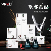 O Bao Gia Five Star Hotel Disposable Toiletries Items Suit High-end Guesthouse Toothbrush Toothpaste 6-in-one Custom