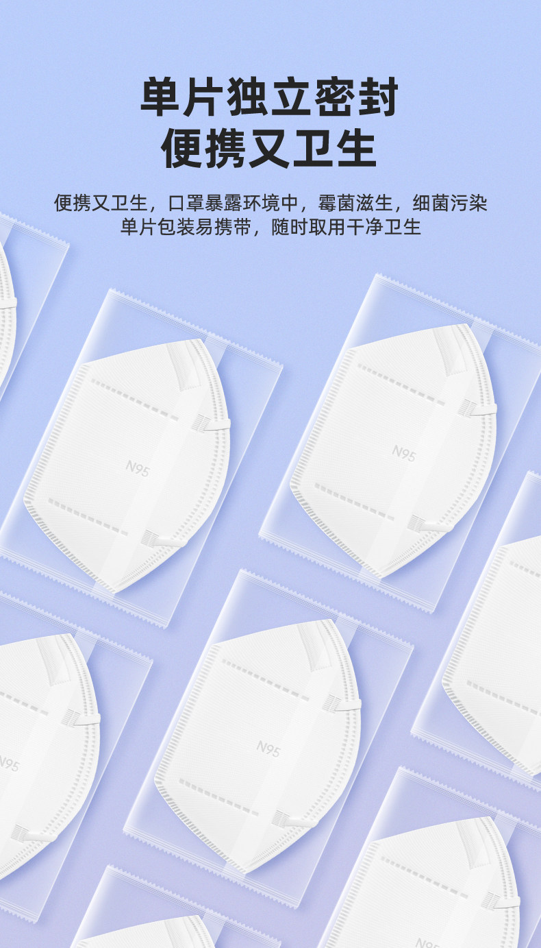 掌护 N95医用防护口罩 30个独立包装 天猫优惠券折后￥39.9包邮（￥59.9-20）