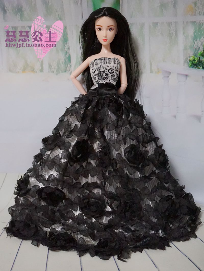 30cm cao chính hãng ăn mặc búp bê barbie búp bê quần áo phụ kiện quần áo váy áo cưới búp bê váy lớn tủ đồ búp bê barbie siêu đẹp