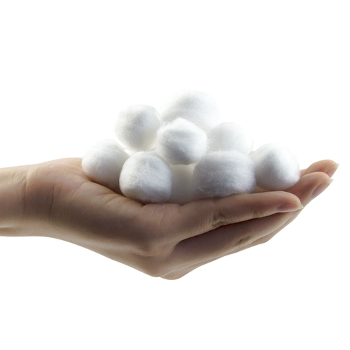 Гигроскопическая вата, хлопковые шарики, большая антибактериальная упаковка, 500G, 3G