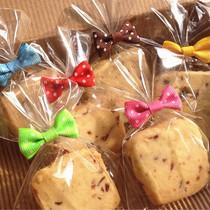 20 bows tied silk baking bunches ribbed lines wire lollipop bags silk food bags