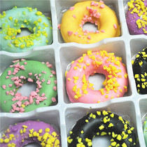 3D mixed color doughnut chocolate decoration chocolate patch chocolate insert birthday cake decoration