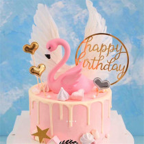 Angel Wings Fairy Feather Plug-in Birthday Cake Decorations Angels Wings Party Wedding Dessert Desk