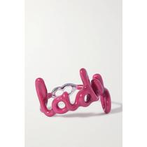 HOTLIPS BY SOLANGE LAVER SILVER ENAMEL RING 2022 NEW SPRING SUMMER LADY LUXURY