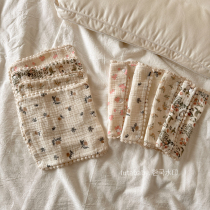 Korean baby sling cotton seersucker absorbent and soft baby stroller towel sling dribbling towel four layers