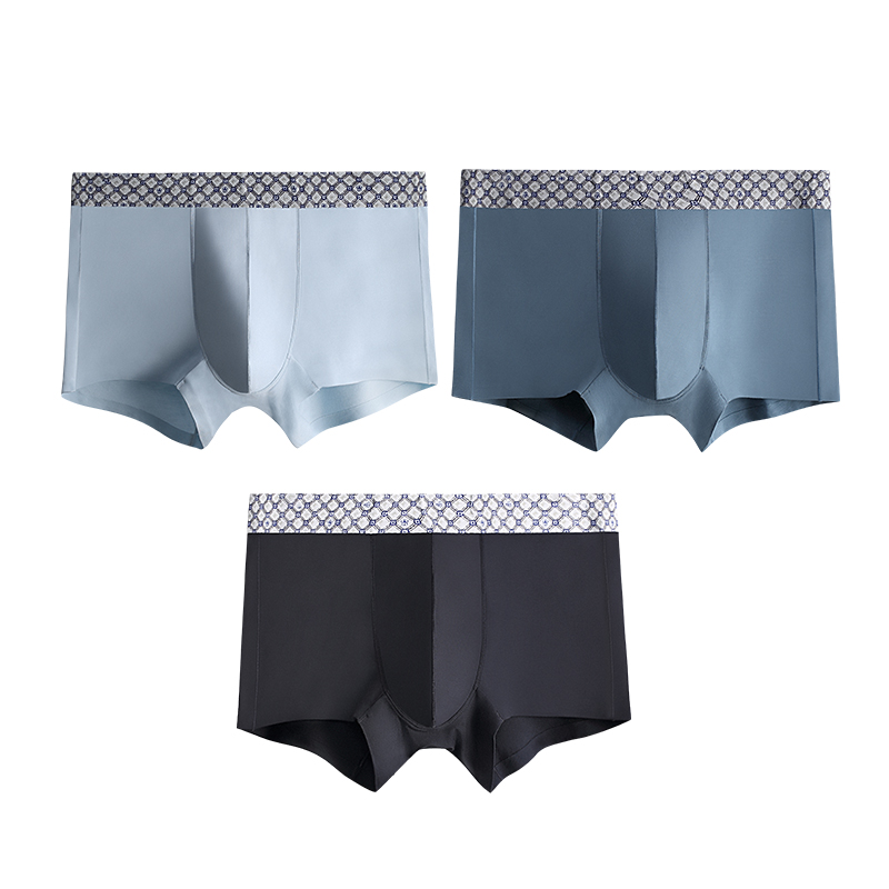 3 cặp Modale quần bốn-góc thoải mái sợi kháng khuẩn phù hợp mens quần phẳng góc Wooddale undamed quần lót nam giới.