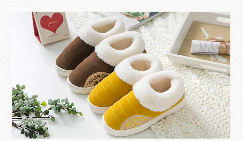 Nặng có đáy chống trượt trong nhà chiến binh nam mùa đông bông dép kéo bông nhà trọn gói với giày độn bông nhà ấm dép len phụ nữ - Trang chủ dép mang trong nhà nam