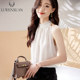 法式挂脖无袖雪纺衫女夏装2025年新款高级感时尚洋气性感漂亮小衫