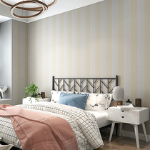 Bedroom cozy self-adhesive wall sticker Waterproof Sticker room wallpaper Living room wallpaper Background wall Decorative Painted Solid Stripes