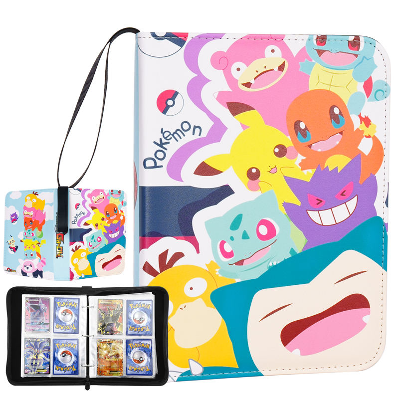 Pokémon Card Album Ptcg Collection Book Nine-Grid Loose-Leaf Large Capacity Card Collection Book Card Pack Card Box Storage Book