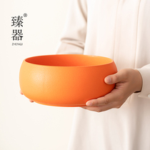 Zhener Tea Wash Large Home Pen Wash Ceramic Tea Set Accessories Wash Tea Bowl Tea Channel Zero Water Distribution Spittoon Water Wash