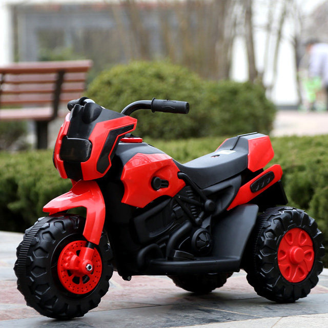 Children's electric car three-wheeled girl children's toy car ride children can sit people can charge 1-2-3 years old
