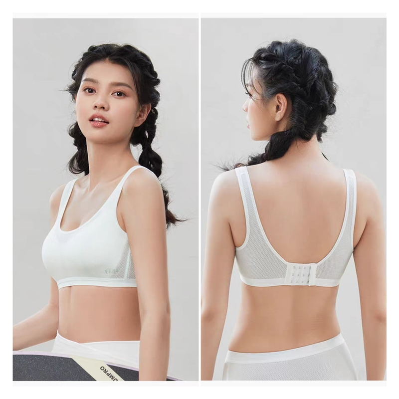 Yilanfen Girl Sports Bra Without Rims Big Breasts Showing Small Breasts Intimates Summer Mesh Breathable High School Students 327