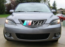 Suitable for carbon fiber 2004-2009 years Mazda M3 Two-compartment car retrofit piece