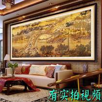 2021 New Diamond painting full of diamond Qingming Shanghe figure living room cross stitch point stick Diamond panoramic Crystal large