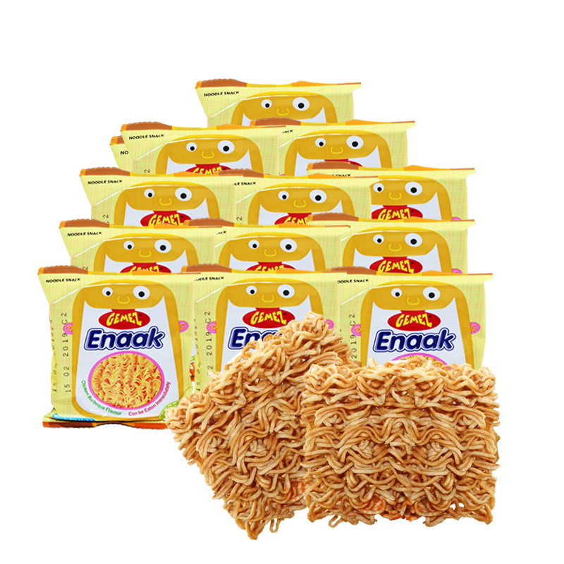 Indonesia GEMEZ net red and small chicken noodles simply pastry noodles 16g * 12 packs of imported puffed snacks and snacks