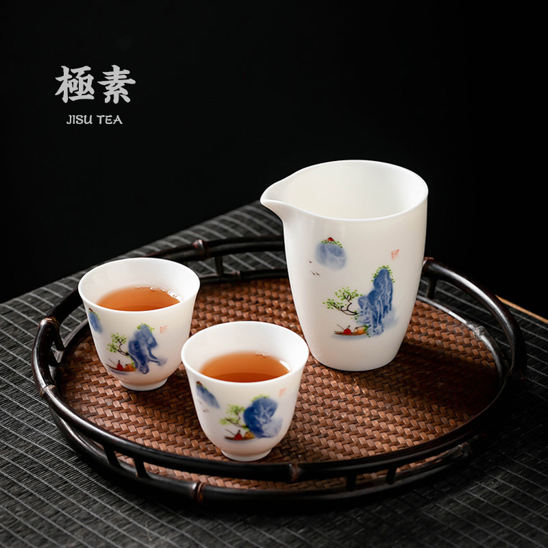 Pole element | household fair keller kung fu tea set points between landscape ceramic cups of tea sea tea cup points is big