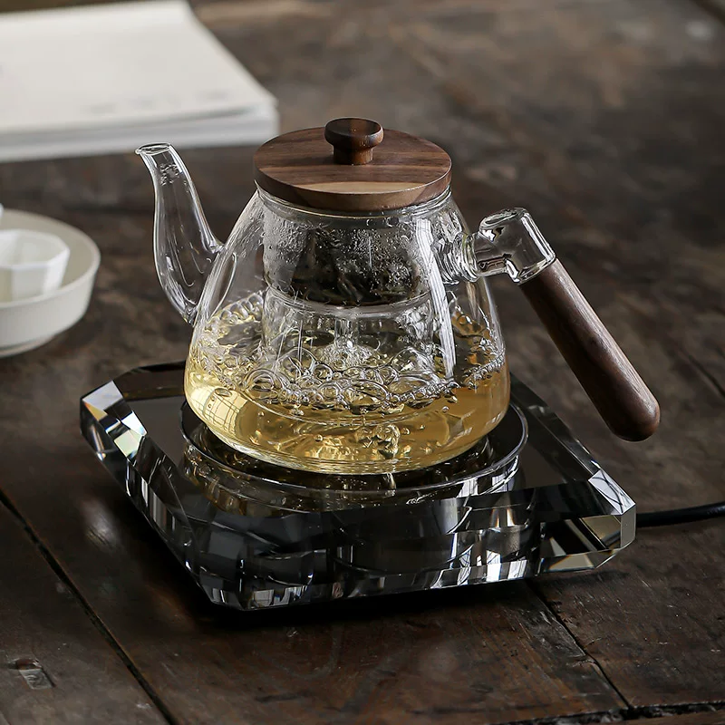 Smart diamond high-end teapot, tea set, bluetooth, light luxury style