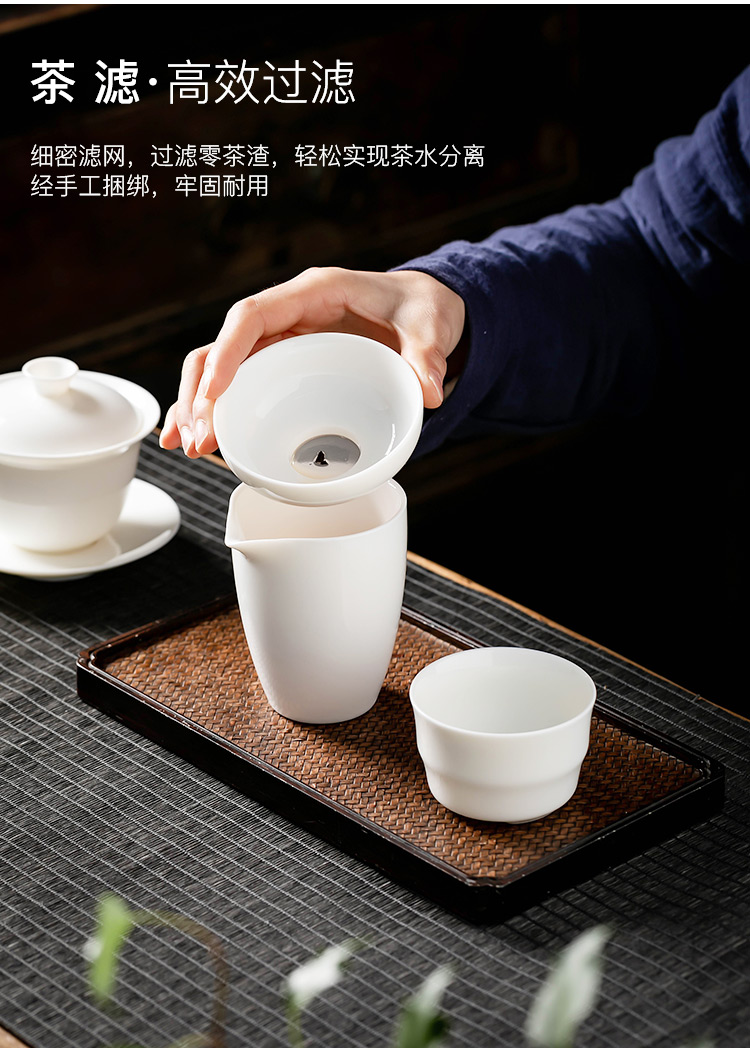 Pole element | landscape kung fu tea set suits for Chinese ceramic tea tureen teapot teacup set to difference gifts