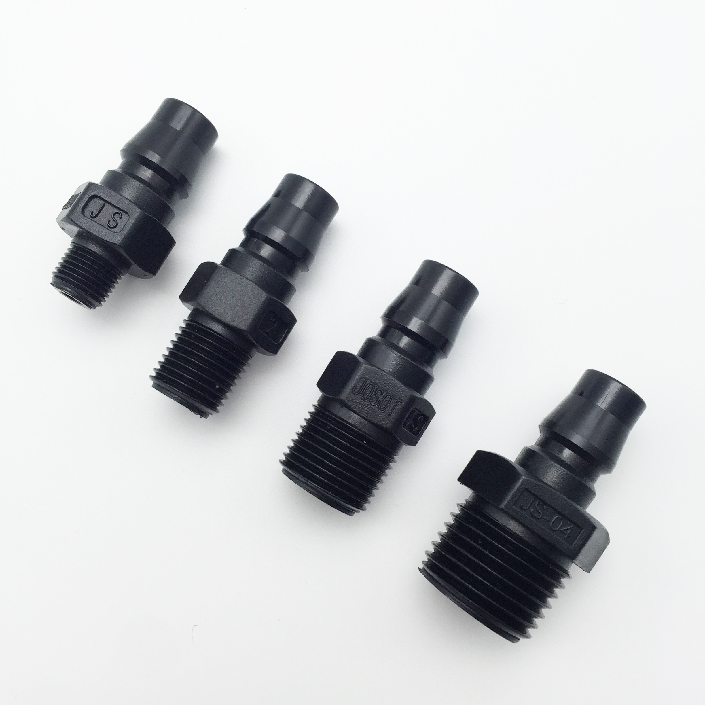 1 8 plastic steel quick coupling quick twist corrosion resistance 1 4 external thread 3 8 quick pneumatic plastic straight-through coupling