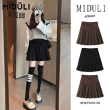 Демисезонная осенняя базовая юбка в складку, летние осенние штаны, А-силуэт, подходит для подростков