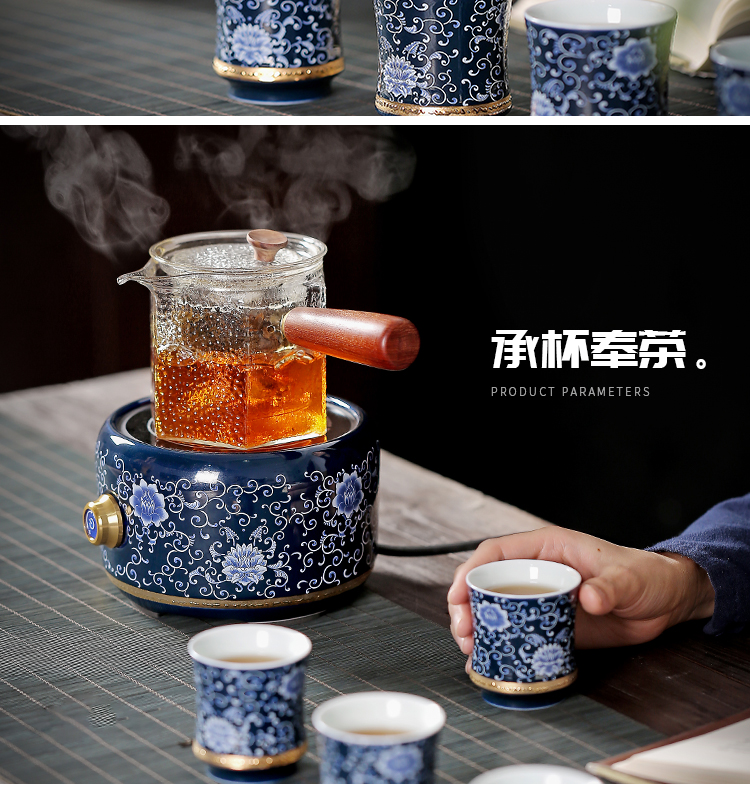 The Mini electric TaoLu boiling tea machine small glass tea set household electric who was orange, white, black tea, the tea stove cooking pot