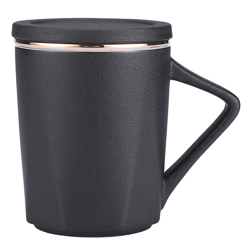 Contracted ceramic cup with ms) office make tea cup for male water separation filter glass