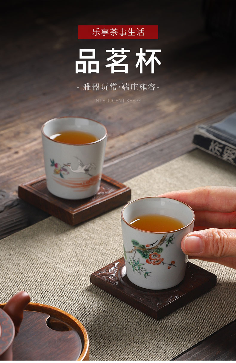 Persimmon Persimmon ruyi tea set ceramic masters cup single cup participants in high - grade up man noggin single sample tea cup kung fu