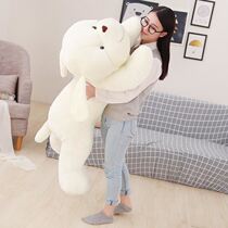 Cute incense dog doll plush toy large party small white dog sleeping long pillow childrens birthday gift