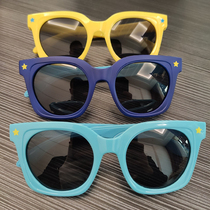  Childrens silicone sunglasses Boys sunglasses Girls glasses soft frame Simple fashion polarized UV protection 2-10 years old