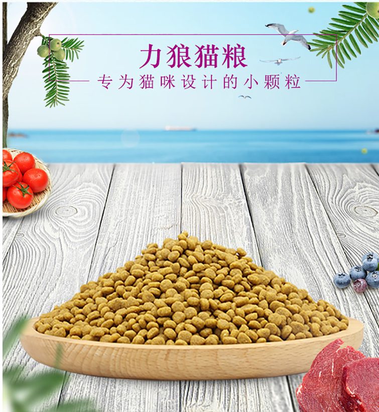 狼 狼 猫粮 牛肉 味 成 K 10Kg 毛 球 除 便 臭 亮 20 - Cat Staples thức ăn thú cưng