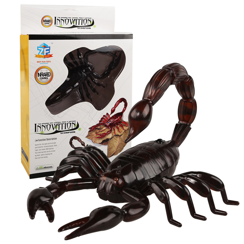 Remote Control Scorpion Animal Prank Realistic Crawling Toy Insect Lifelike Model Tiktok Style for Boys and Children Novelty