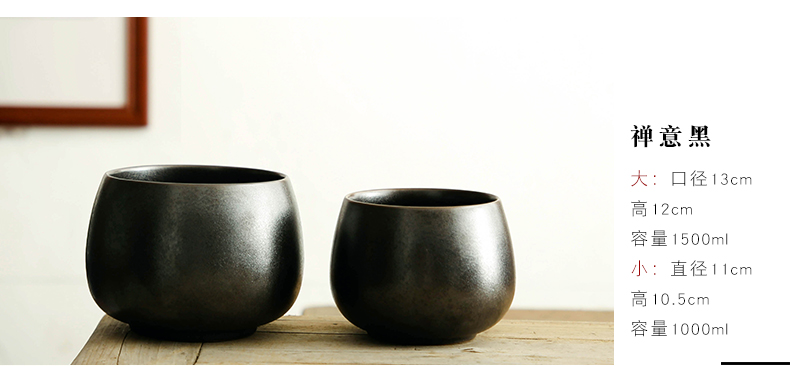 Bo yiu-chee ceramic tea to wash to the oversized retro household in hot dry tea table cylinder washing water jar kung fu tea accessories