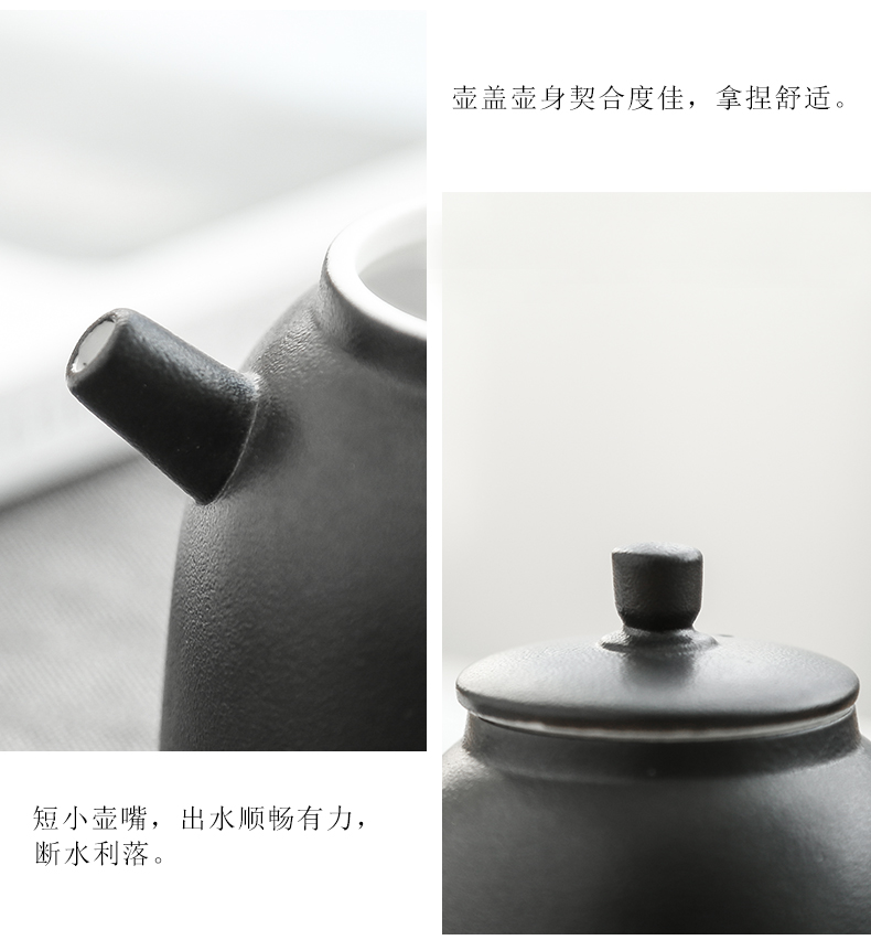 Bo yiu-chee contracted kung fu tea set ceramic teapot tea tray was contracted household gifts tea, a complete set of gift box