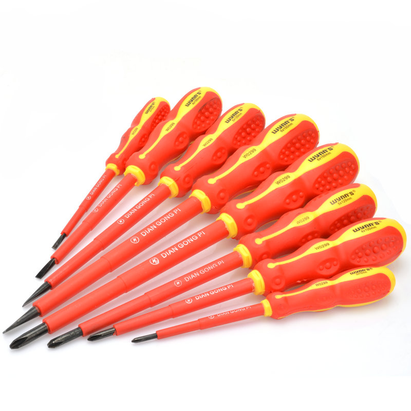 Wynns LEGACY Chrome Vanadium Steel Electrical Screwdriver Insulated Plastic Handle Electrical Batch Screwdriver W0299